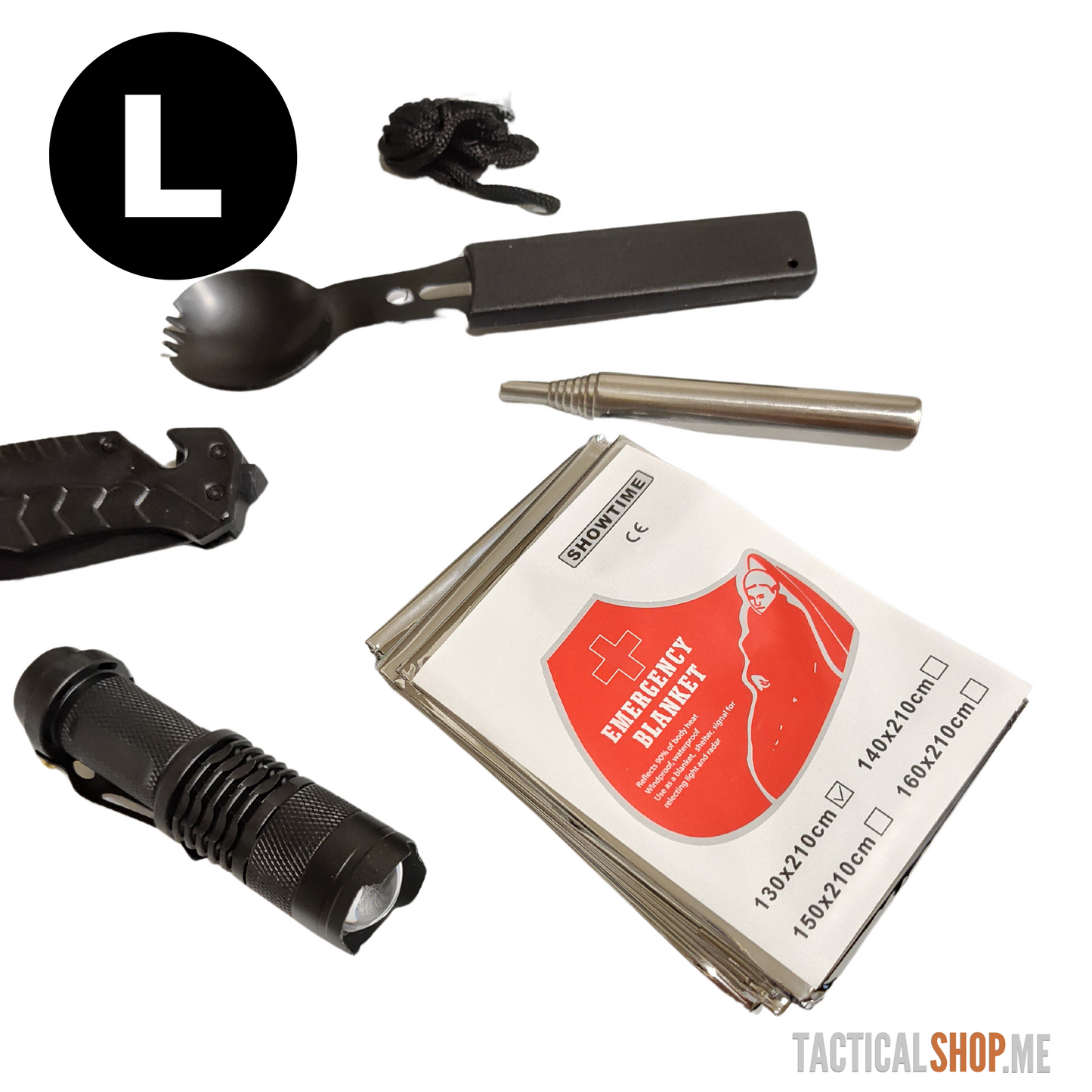 SET ZA PREŽIVLJAVANJE SURVIVAL KIT 18 U 1 (L)