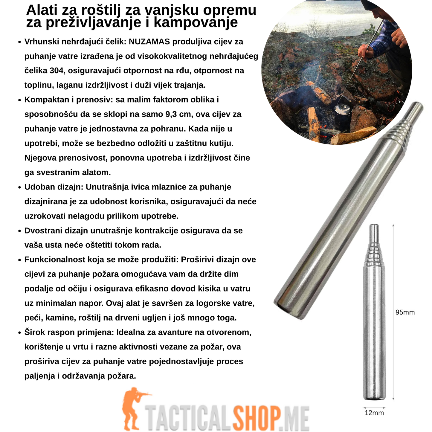 Badger Outdoor Recon 25 l Crni evakuacioni ruksak - sa opremom