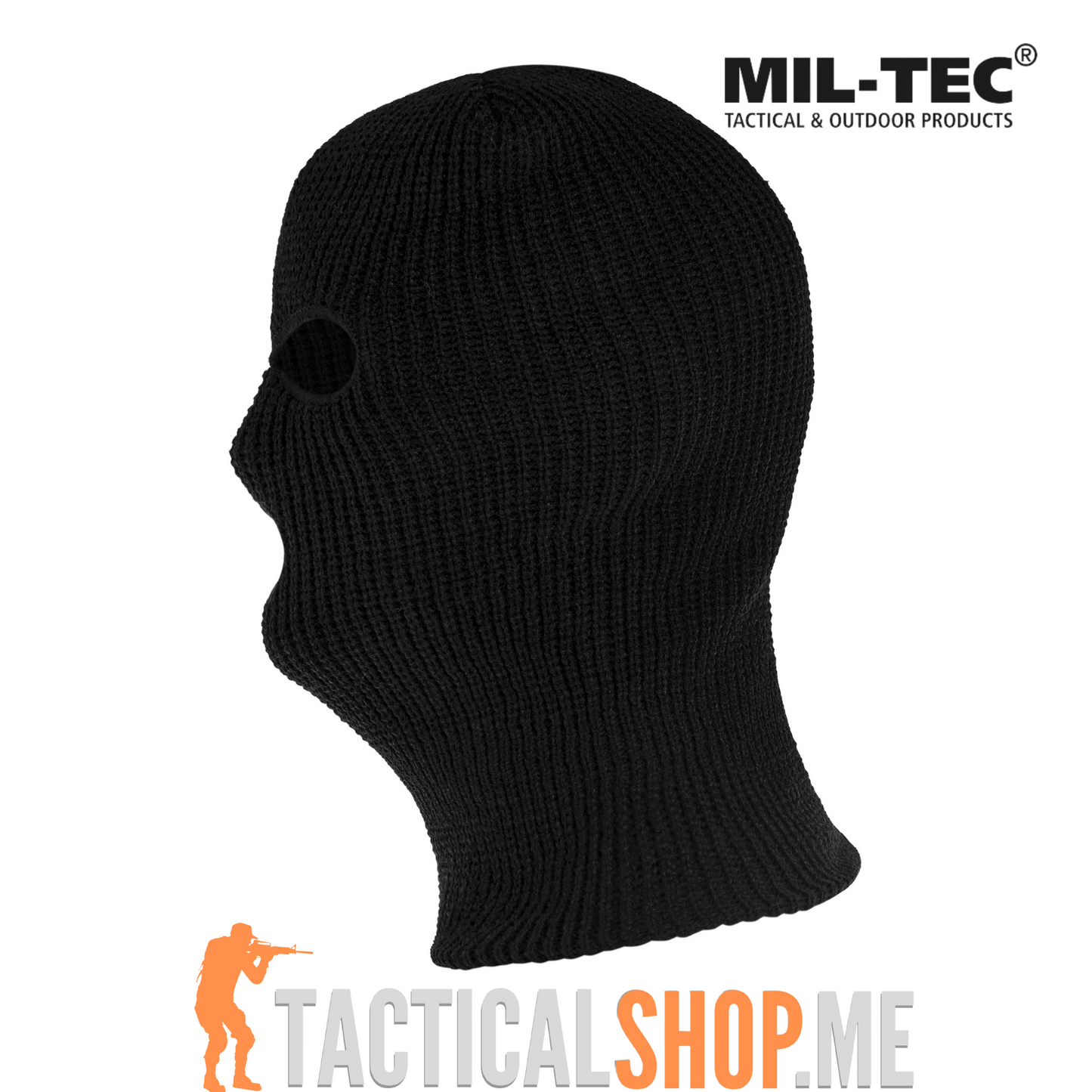 Mil-Tec zimska balaklava sa 3 proreza - crna