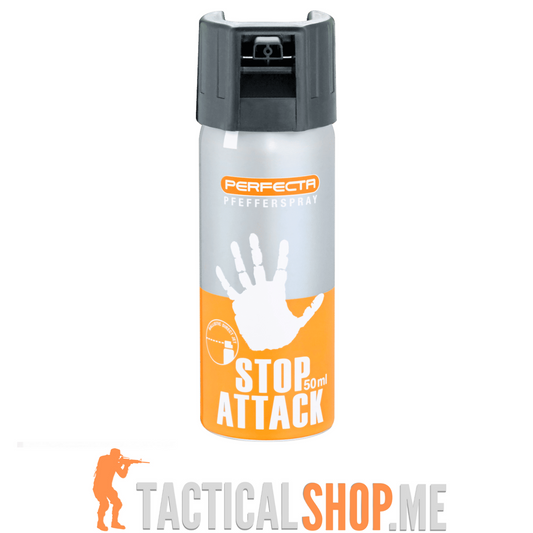 Perfecta Stop Attack biber sprej
50 ml, 10 % OC, balistički