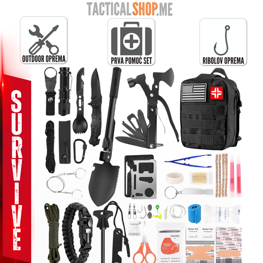 Komplet za preživljavanje TACTICAL SHOP CRNA GORA
